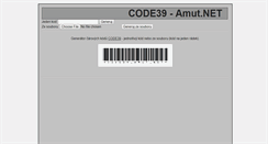 Desktop Screenshot of code39.amut.net